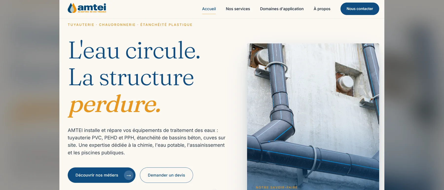 Maquette d'une page d'accueil conçue par OMEGART